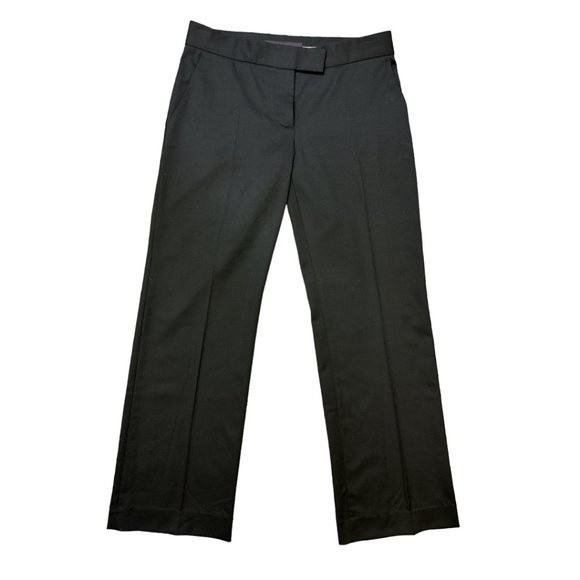 Stella McCartney Women's US size 4-6 Black 100% Wool Straight Leg Trouser Pants